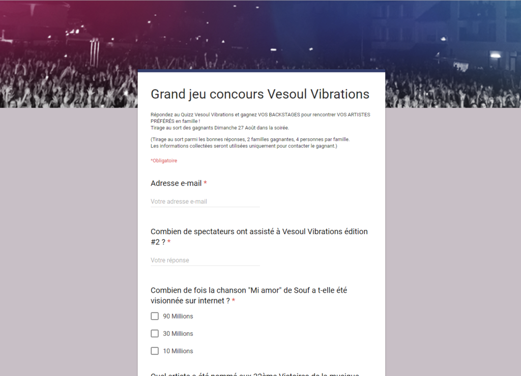 concours vesoul vibrations places VIP